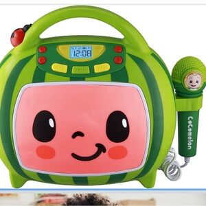 eKids Cocomelon Karaoke Machine, Portable Bluetooth Party Speaker & Microphone